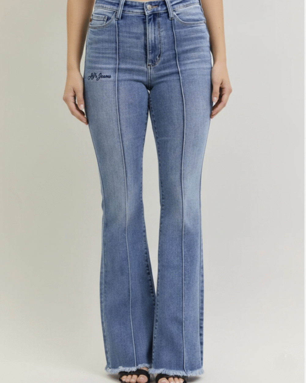 AV High-Rise Flare Jeans Center Seam Flare