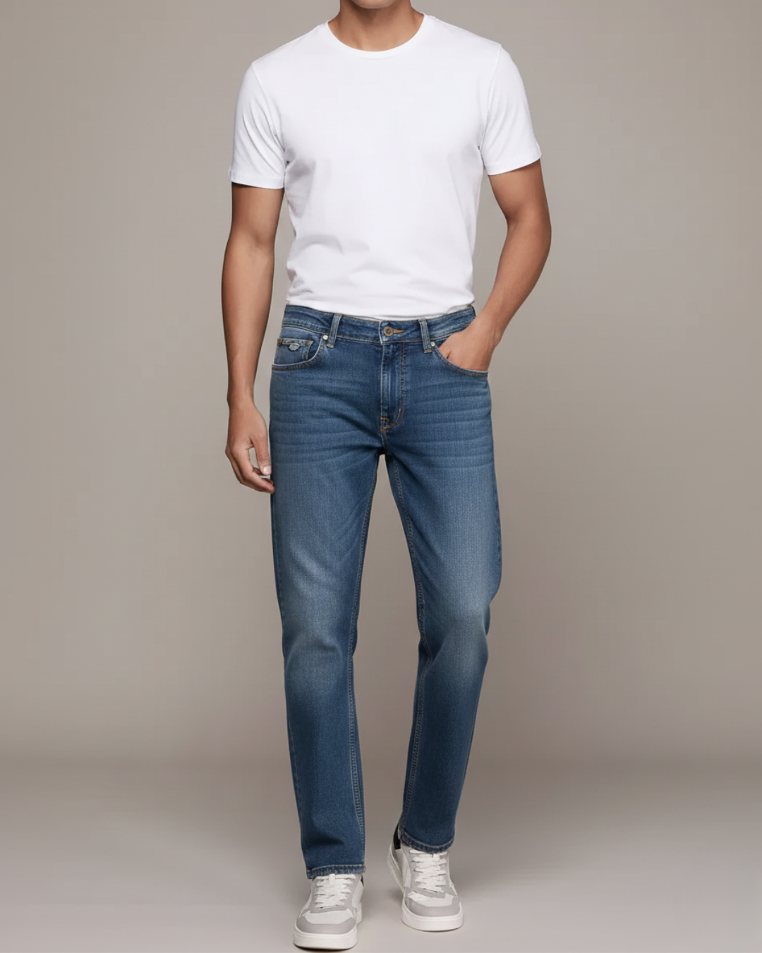 Slim Fit Mid-Wash Indigo