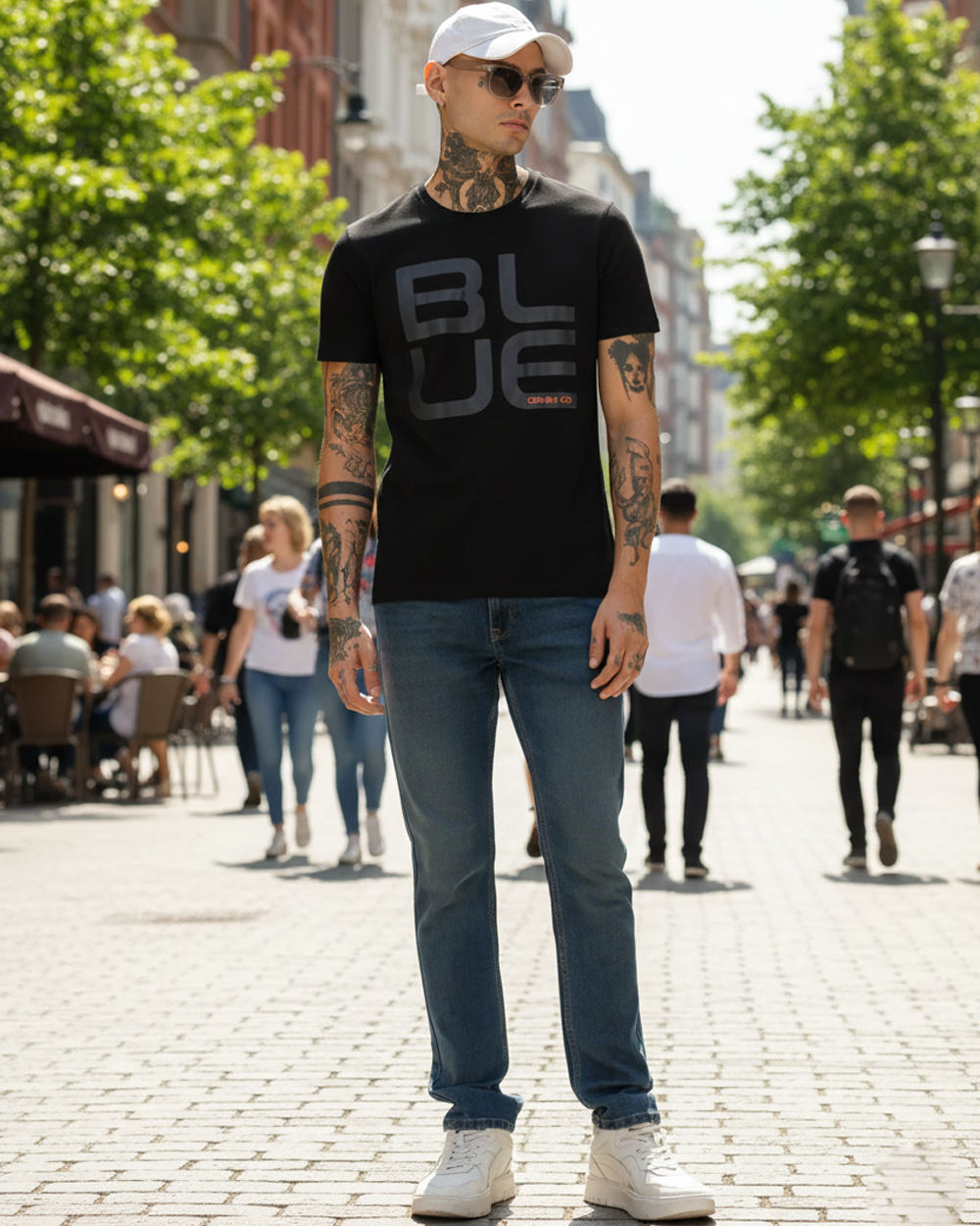 MENS TINTED SLIM FIT JEANS